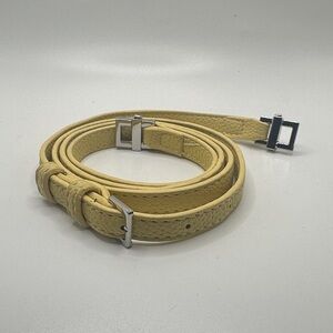 Yellow leather replacement purse strap